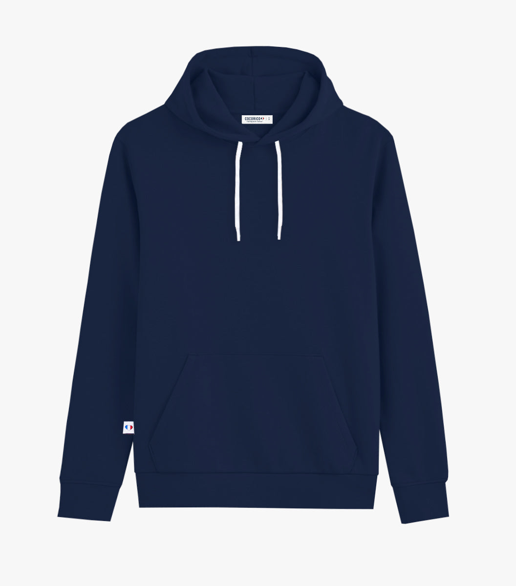 Sweat à capuche Homme Marine - Intemporel