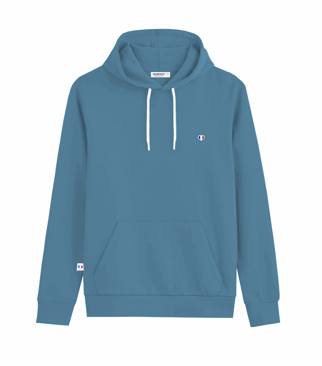 Sweat à capuche Homme Azur - Iconique