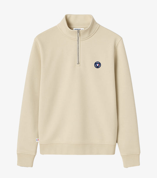 Sweat Camionneur Homme Sable - Blason