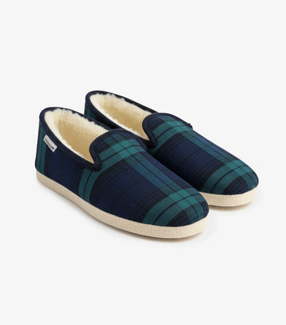 Charentaises Homme Tartan Vert