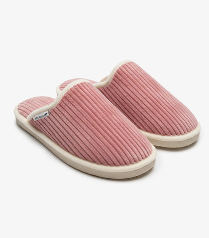 Mules Velours Homme Rose