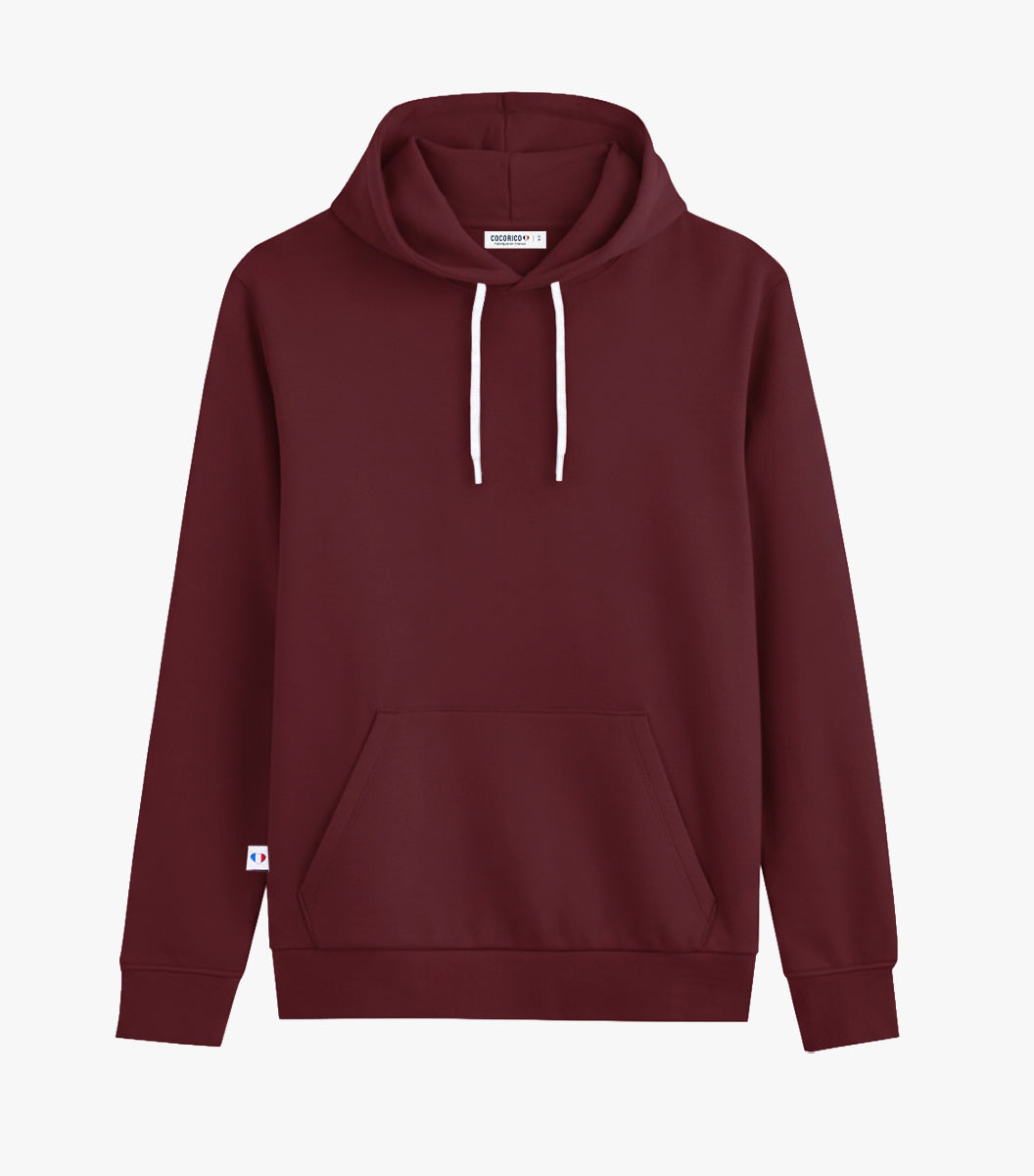 Sweat à capuche Femme Bordeaux - Intemporel