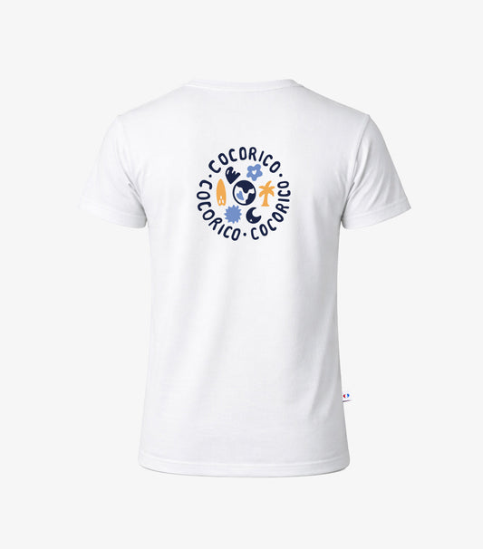 T-shirt Pyjama Homme Blanc - Voyage
