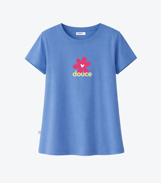 T-shirt Pyjama Femme Bleu Riviera - Douce