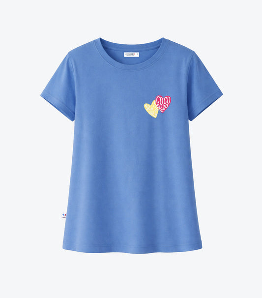 T-shirt Pyjama Femme Bleu Riviera - Jolis Rêves