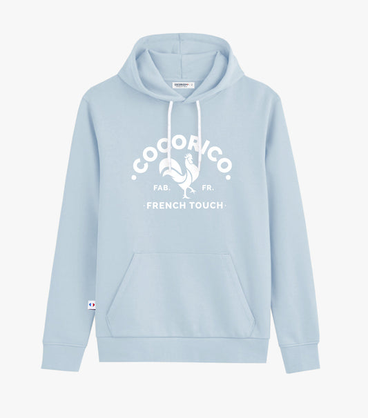 Sweat à capuche Homme Ciel - Coq Français