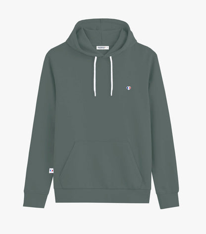Sweat à capuche Homme Sauge - Iconique
