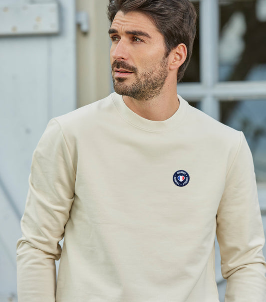 Sweat Homme Sable - Blason