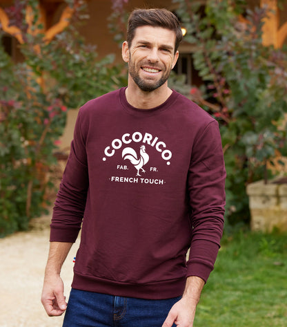 Sweat Homme Bordeaux - Coq Français