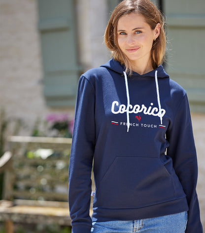 Sweat à capuche Femme Marine - French Touch