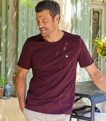 T-shirt Homme Bordeaux - Iconique