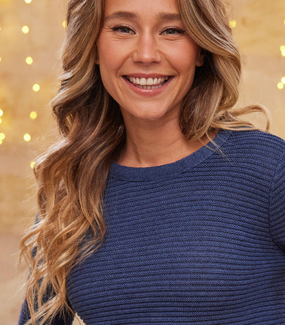 Pull Femme Laine Bleu - Melody