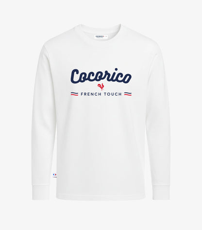 T-shirt Manches Longues Homme Blanc - French Touch