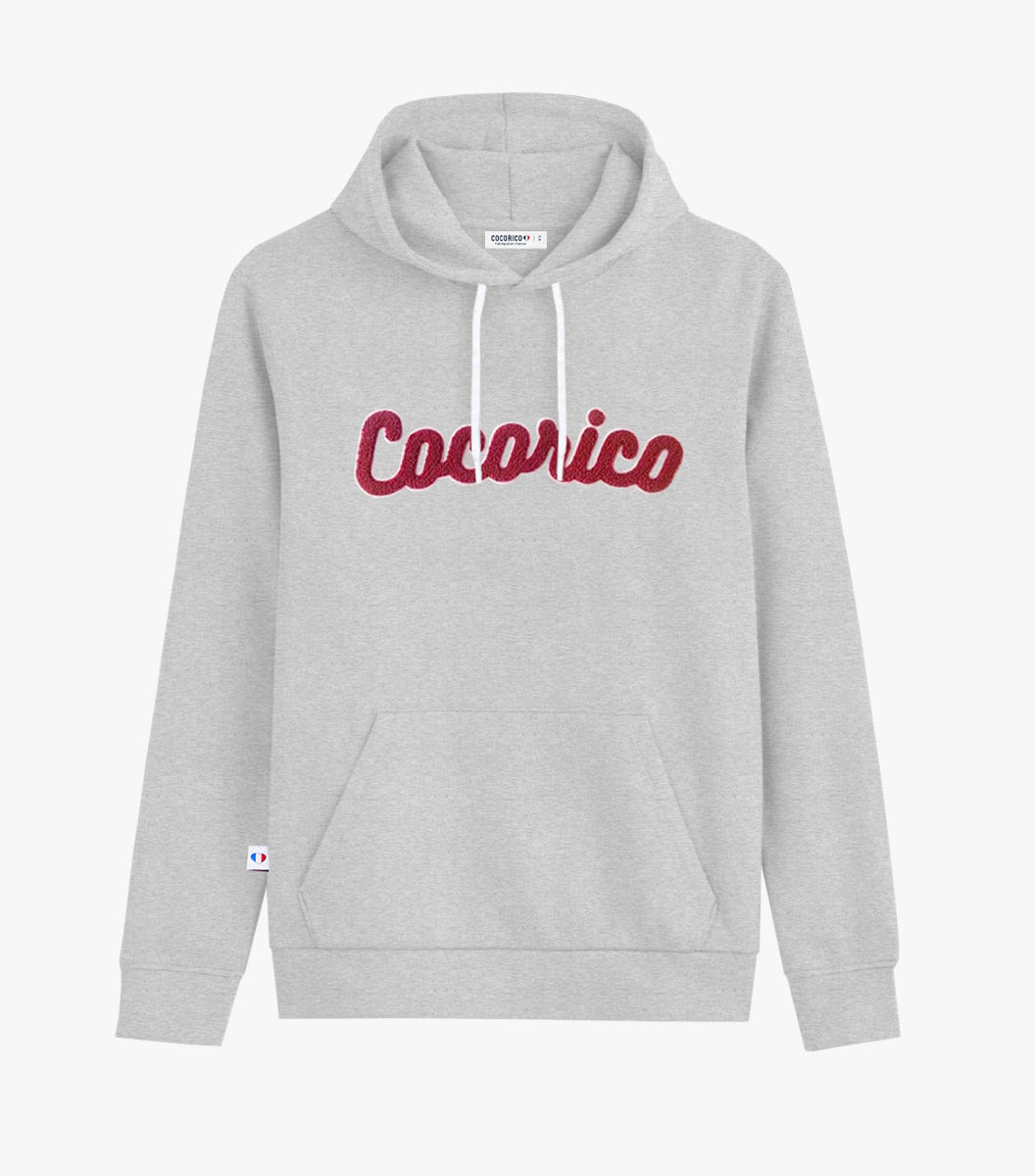 Sweat à capuche Homme Gris - La Bouclette