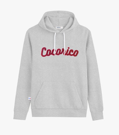 Sweat à capuche Homme Gris - La Bouclette