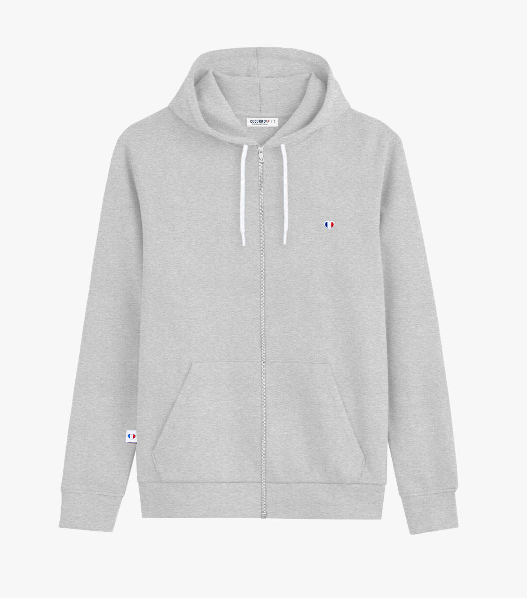 Sweat zippé Femme Gris - Iconique