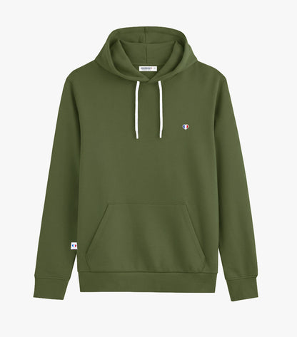 Sweat à capuche Homme Kaki - Iconique