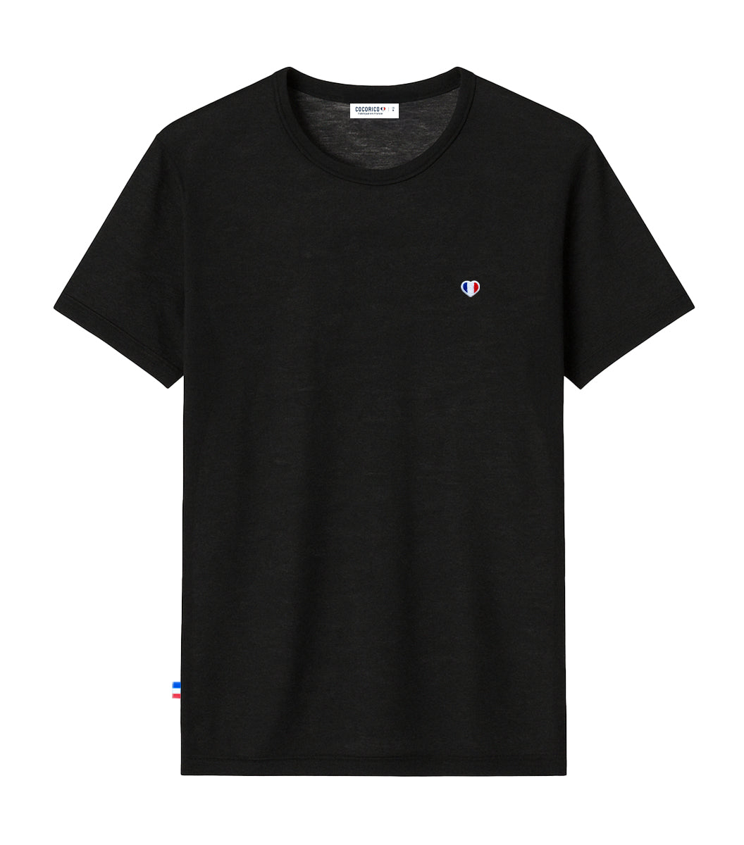 T-shirt Homme en Lin Noir - Iconique