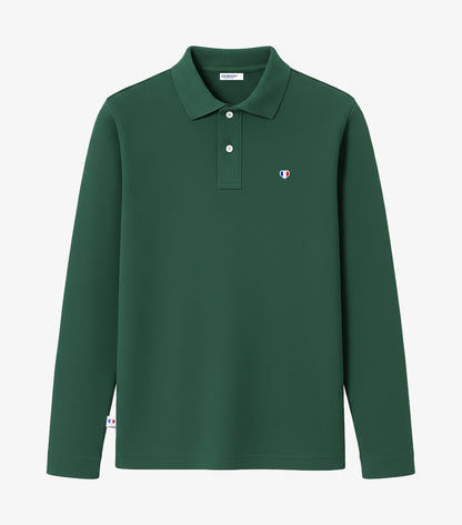 Polo Homme Manches Longues Sapin - Iconique