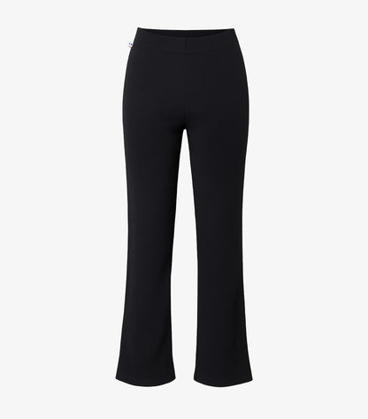 Pantalon Maille Côtelée Femme Noir - Intemporel