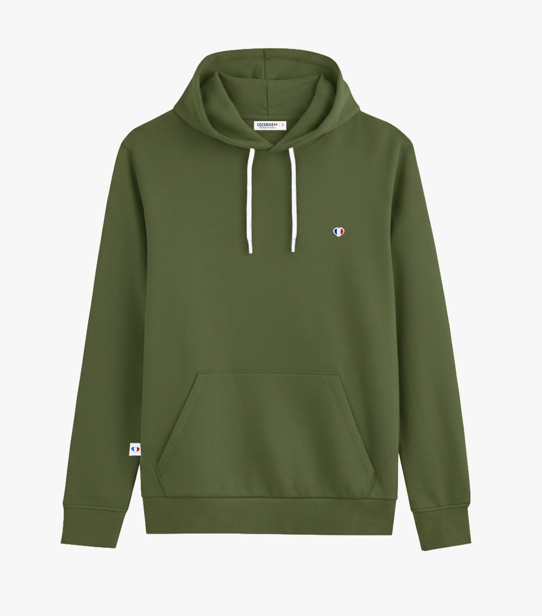Sweat à capuche Femme Kaki - Iconique