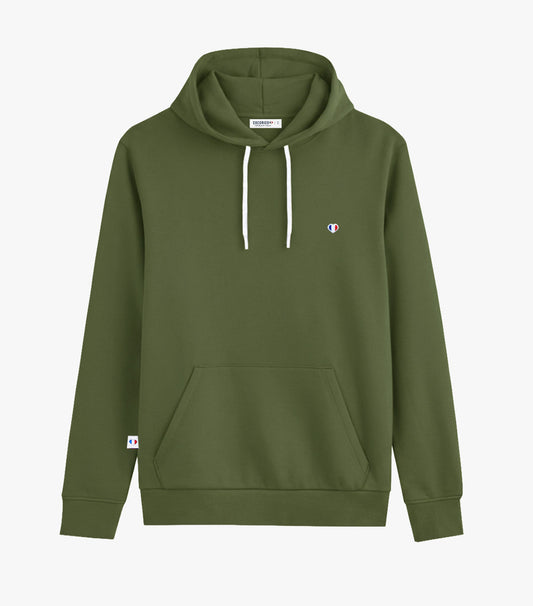 Sweat à capuche Femme Kaki - Iconique