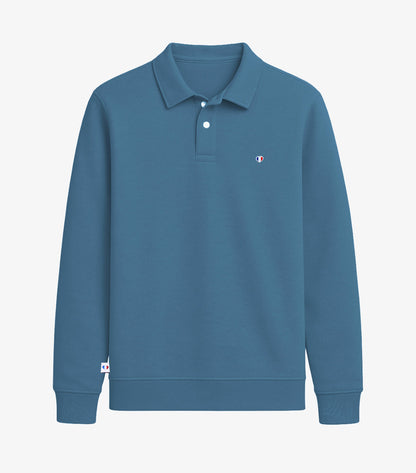 Sweat Polo Homme Azur - Iconique