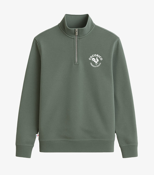 Sweat Camionneur Homme Sauge - Coq Français