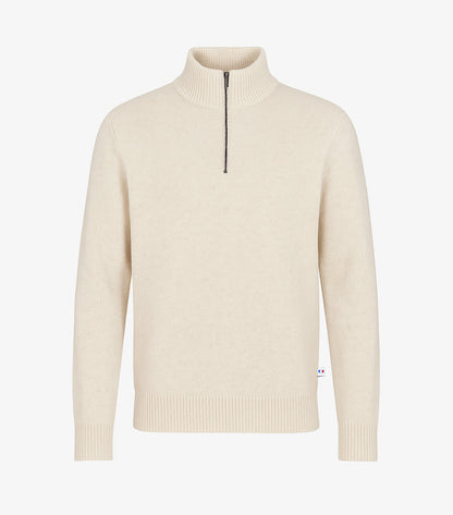 Pull Camionneur Homme Ecru