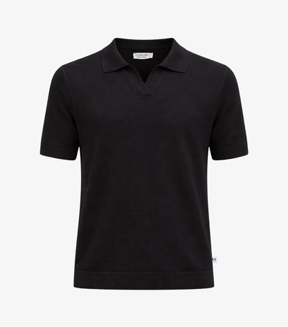 Polo Maille Homme Noir
