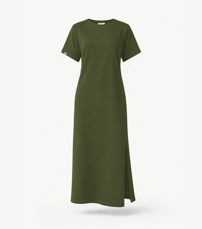 Robe Longue Femme Kaki - Ela