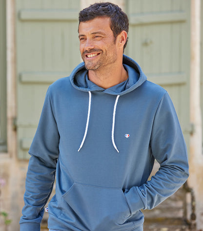 Sweat à capuche Homme Azur - Iconique