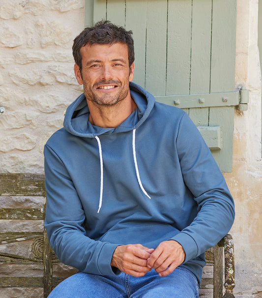 Sweat à capuche Homme Azur - Intemporel
