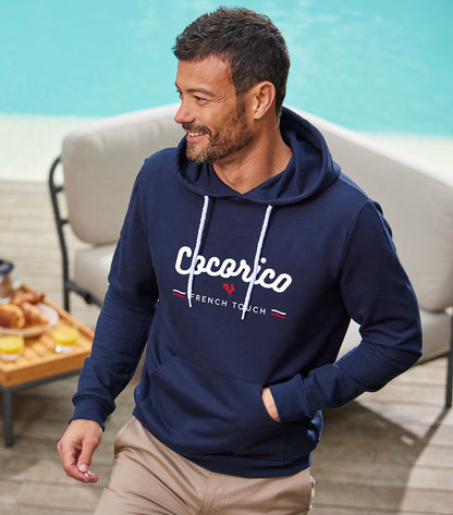 Sweat à capuche Homme Marine - French Touch