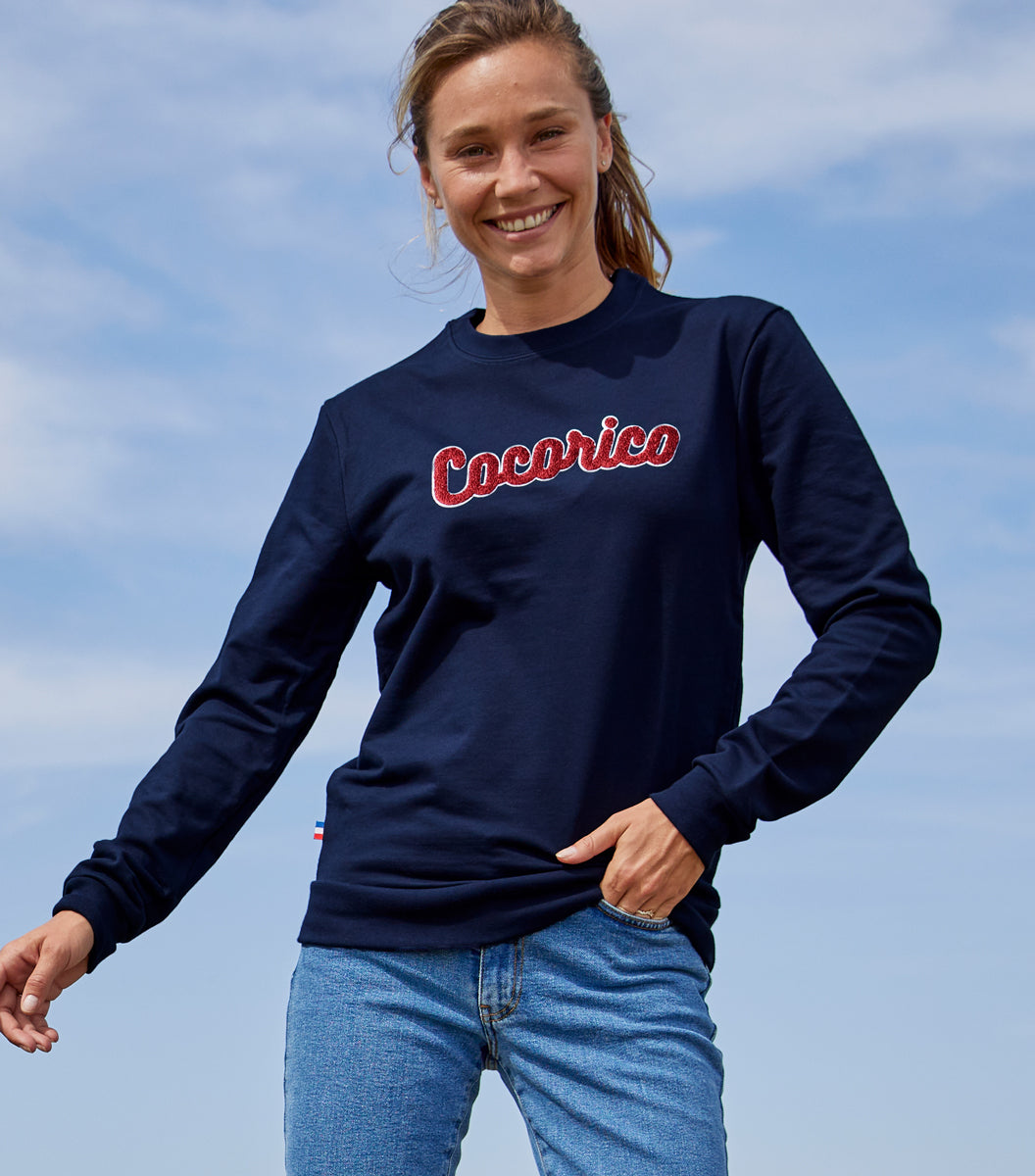 Sweat Femme Marine - Bouclette