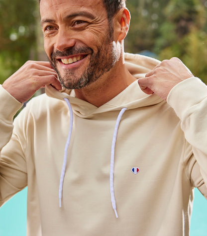 Sweat à capuche Homme Sable - Iconique