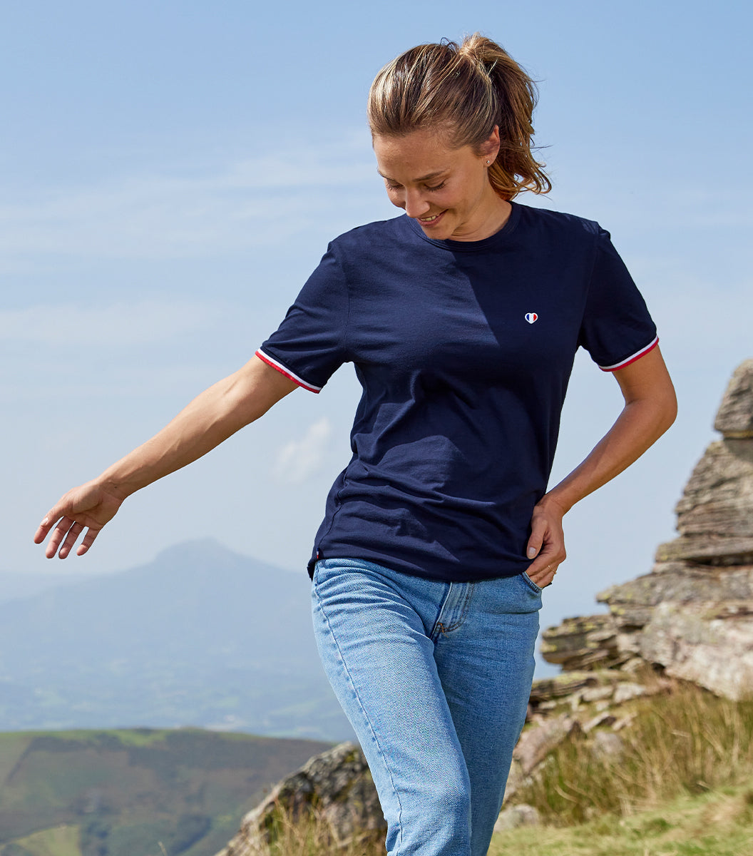 T-shirt Femme Supporter Marine - Iconique