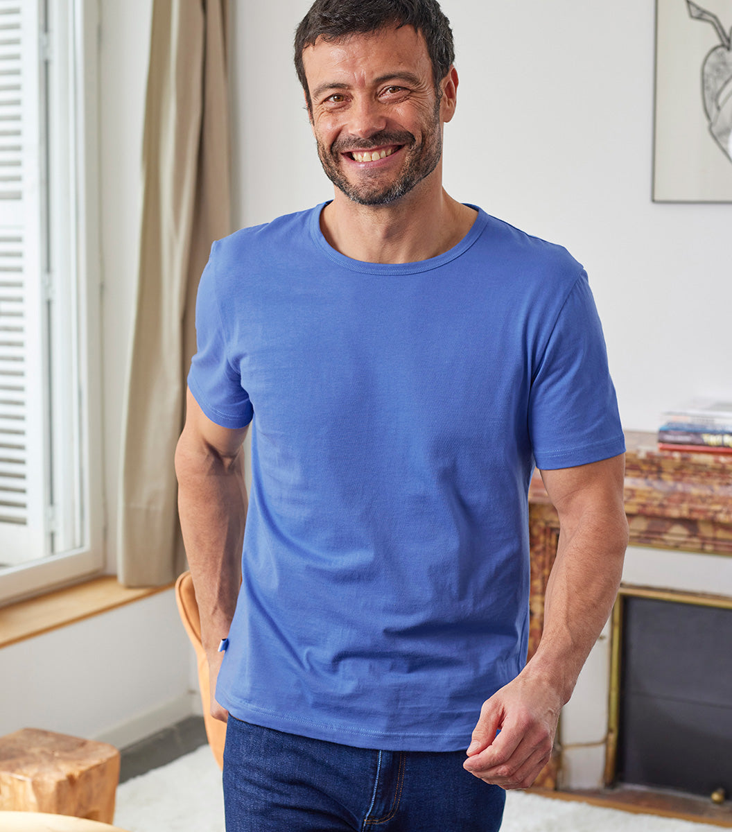 T-shirt Homme Bleu Riviera - Intemporel
