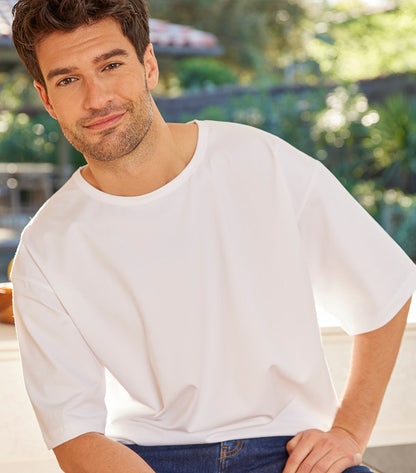 T-shirt Oversize Homme Blanc - Intemporel