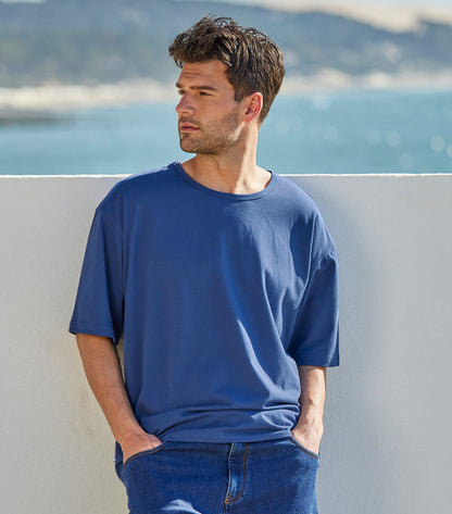 T-shirt Oversize Homme Bleu Jean - Intemporel